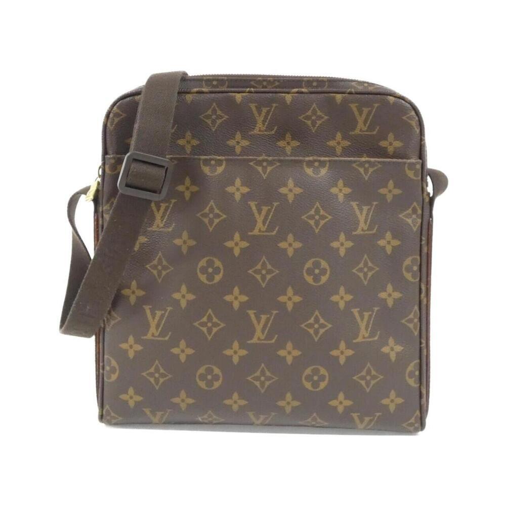 LOUIS VUITTON Brown Monogram Trotter Shoulder Bag